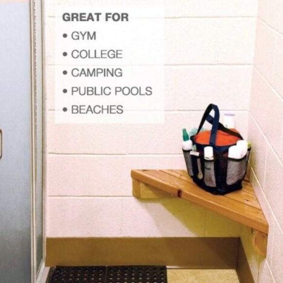 Mesh Shower Caddy Tote Portable Bag 8 Pockets-Gym Dorm Crafts FOR BUNDLING ONLY! - Picture 3 of 5